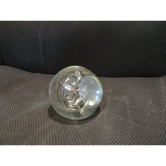 Glass Paper weight with controlled bubble design, Office décor, Father's gift - Picture 5 of 5
